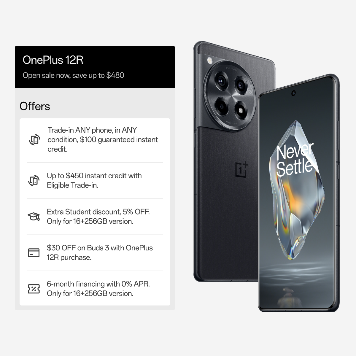 Buy OnePlus 12R - OnePlus United States - OnePlus (United States)