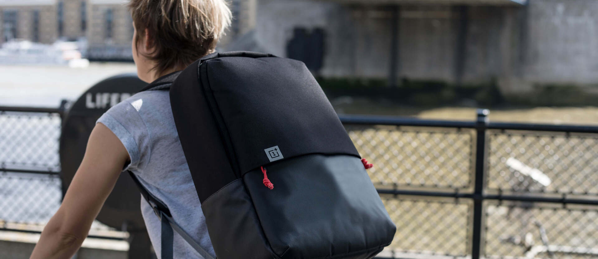 Original Oneplus Travel Backpack Notebook Rucksack Laptop Bag Briefcase Gray 